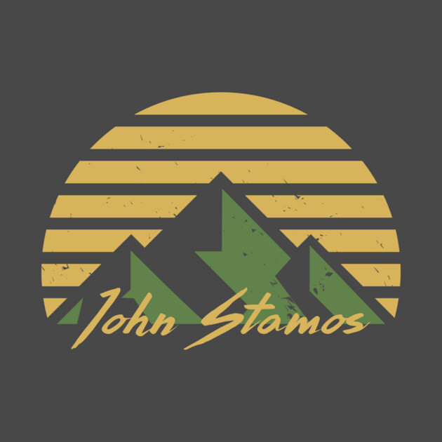 John Stamos - Retro Mountain Sunset by DankyDevito