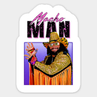 Macho Man - 90s Style Sticker