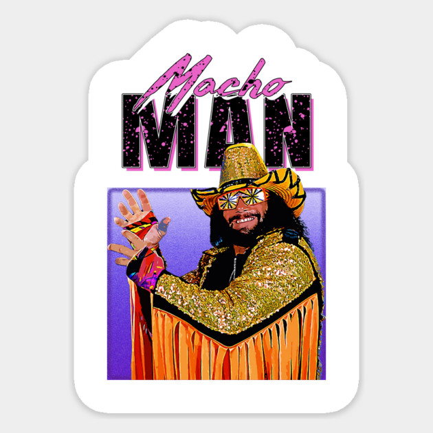 Macho Man - 90s Style Sticker by DankyDevito