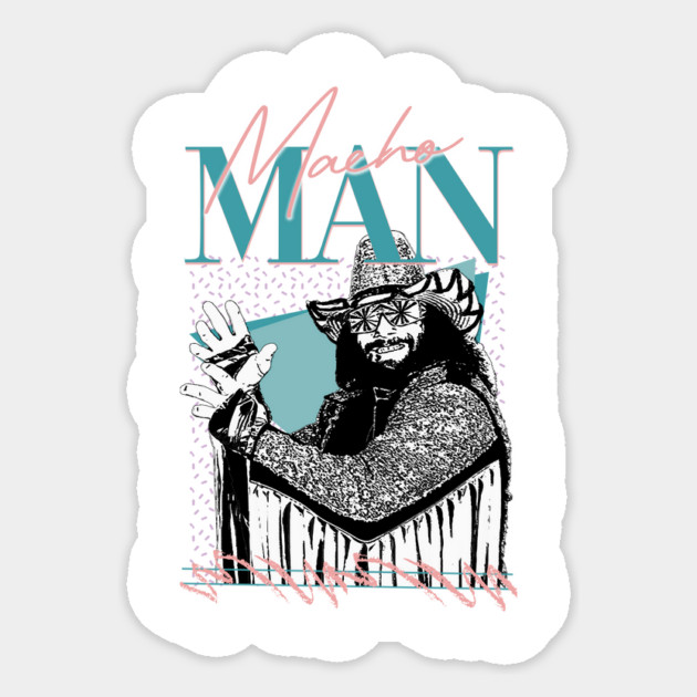 Macho Man - 90s Style Sticker by DankyDevito