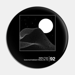 Aphex Twin - Selected Ambient Works / Minimalist Style Graphic Design Pin