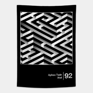 Aphex Twin - Xtal / Minimalist Style Graphic Design Tapestry