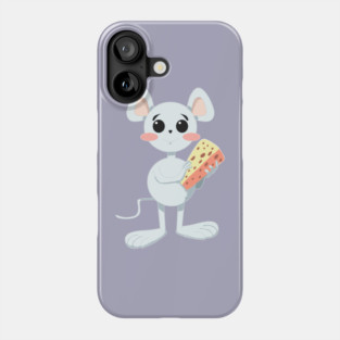 CUTE MOUSE WITH CHEESE Phone Case