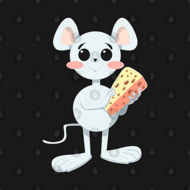 CUTE MOUSE WITH CHEESE by droidmonkey
