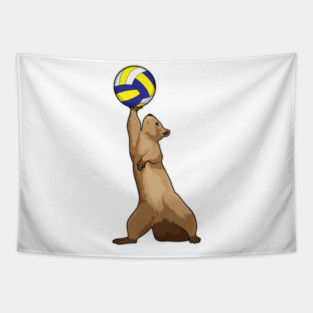 Squirrel Volleyball player Volleyball Tapestry