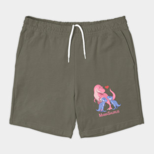 MamaSaurus T-Rex Mommy & Twin Baby Boy Dinosaurs Shorts
