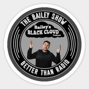 Black Cloud Podcast Logo Sticker