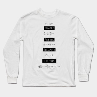 Simple Poetic Elegant Truths Long Sleeve T-Shirt