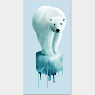Polar Bear Melting Posters and Art