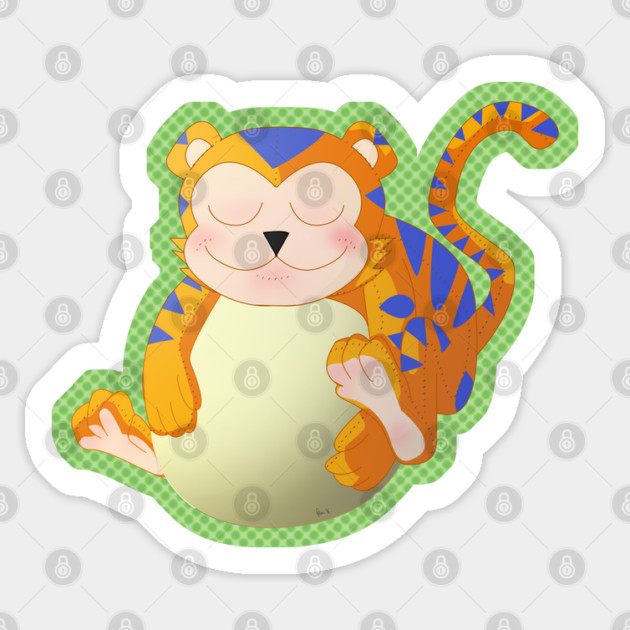 LIL' TIGER Sticker by droidmonkey
