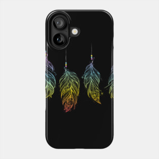 Native American Indian Feather Talismans Phone Case