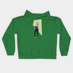Climbing girl II Kids Hoodie