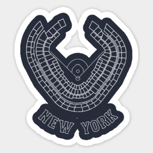 Yankee Stadium - White Magnet
