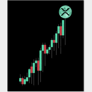 Vintage Stock Chart Ripple XRP Coin To The Moon Trading Hodl Crypto Token Cryptocurrency Blockchain Wallet Birthday Gift For Men Women Kids Posters and Art