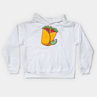 Burrito With Lemon Kids Hoodie