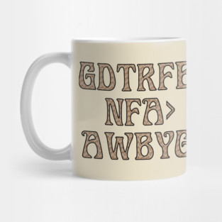 Deadheads Set List Goin' Down the Road Not Fading Away Mug