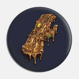 Melted Infinity Gauntlet Pin