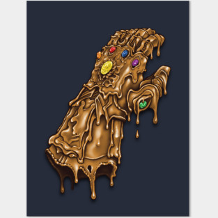 Melted Infinity Gauntlet Posters and Art