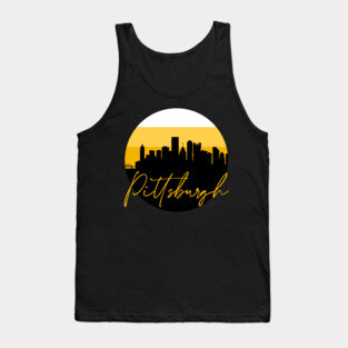 Pittsburgh Skyline Football Colors Tank Top
