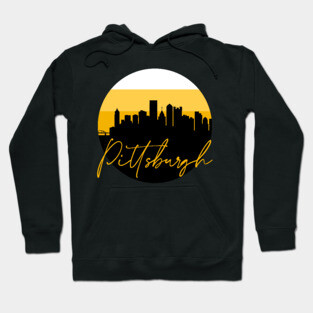 Pittsburgh Skyline Football Colors Hoodie