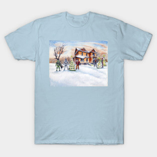 Hillhurst Holiday in Watercolor T-Shirt