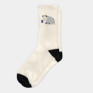 Bisexual Pride Opossum Socks