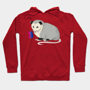 Bisexual Pride Opossum Hoodie