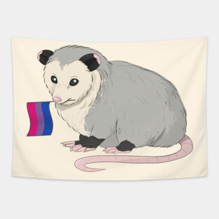 Bisexual Pride Opossum Tapestry
