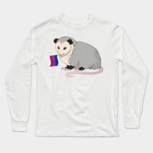 Bisexual Pride Opossum Long Sleeve T-Shirt