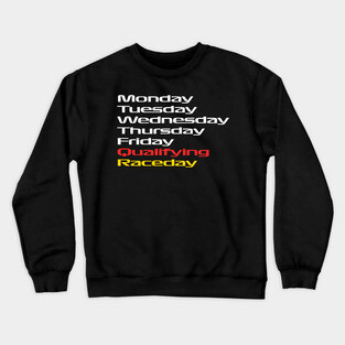F1 Fan Race Week Schedule Crewneck Sweatshirt