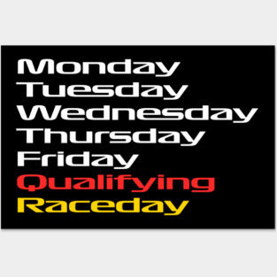 F1 Fan Race Week Schedule Posters and Art