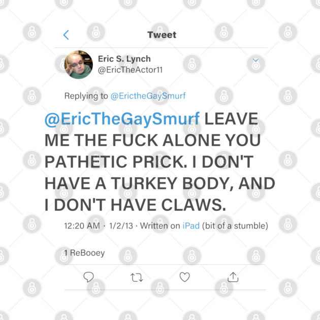 Eric the Actor Tweet by Howchie