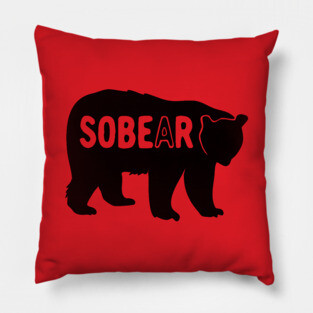 Sober Bear Pillow