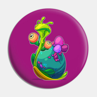 Shroom Snail Pin
