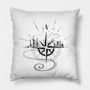Compass Design Pillow