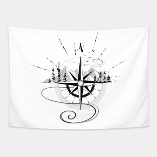 Compass Design Tapestry