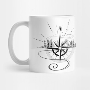 Compass Design Mug