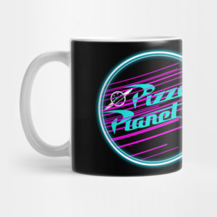 Neon Pizza Planet Mug