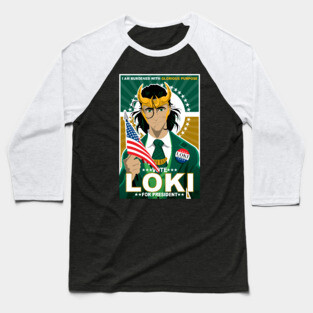 Loki for President Baseball T-Shirt