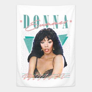 Donna Summer / Retro Style Fan Art Design Tapestry
