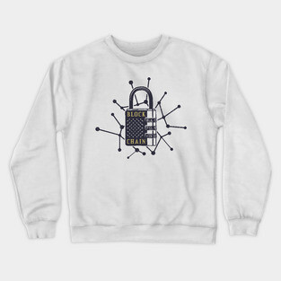 Blockchain Padlock Crewneck Sweatshirt