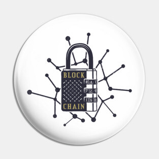 Blockchain Padlock Pin