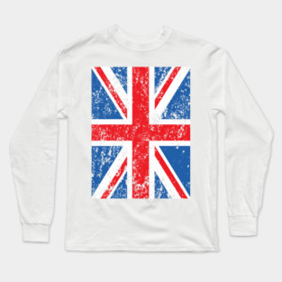 Distressed Union Flag Long Sleeve T-Shirt