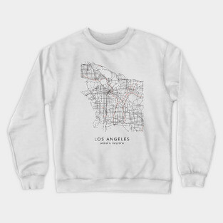 Los Angeles Map Crewneck Sweatshirt