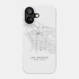 Los Angeles Map Phone Case