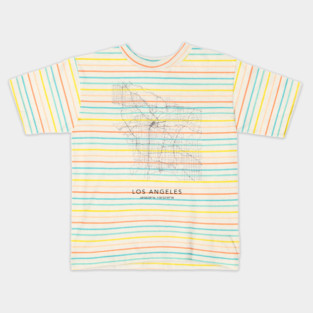 Los Angeles Map Kids T-Shirt