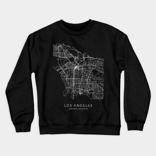 Los Angeles Map Crewneck Sweatshirt