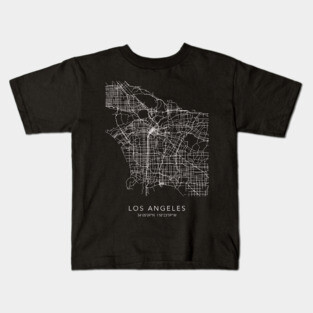 Los Angeles Map Kids T-Shirt