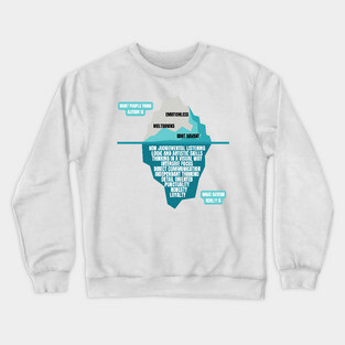 The Autism Iceberg Funny Design for Autistics Crewneck Sweatshirt