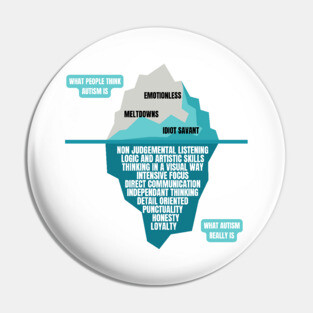 The Autism Iceberg Funny Design for Autistics Pin